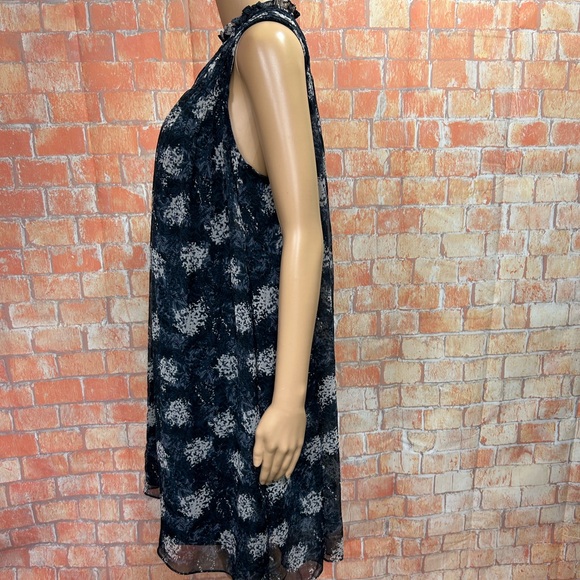 Joie High Neck Floral Trapeze Shift Dress - Picture 5 of 11